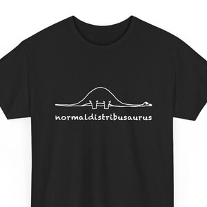 Math Statistics Normal Distribution Dinosaur - Normaldistribusaurus - Regular Unisex Crewneck T-Shirt