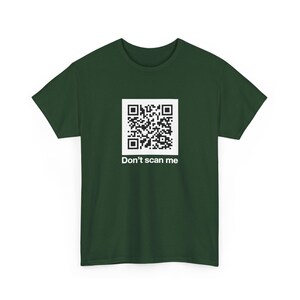 Żart z kodem QR – Rick Astley – Nie skanuj mnie – Zwykła koszulka unisex z okrągłym dekoltem
