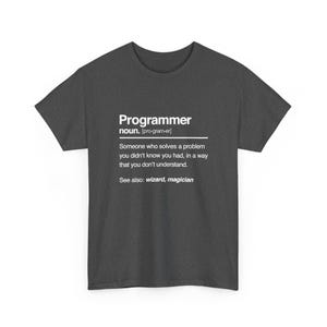 Camiseta com a definição do substantivo "Programador" - Presente para Geek/Codificador