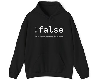False Nerd Hoodie – Funny Programmer Unisex Sweatshirt