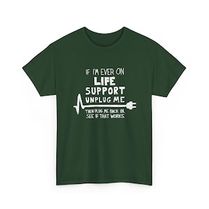 Unplug Me Coding T-Shirt – IT Geek Humor Graphic Tee