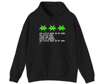 99 małych robaczków w moim kodzie - bluza z kapturem Nerd - bluza z kapturem It - bluza z kapturem unisex