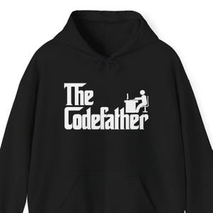 The Code Father - Programmer Coder Dad - Unisex Hooded Sweatshirt