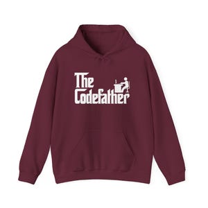 The Code Father - Programmer Coder Dad - Unisex Hooded Sweatshirt image 6