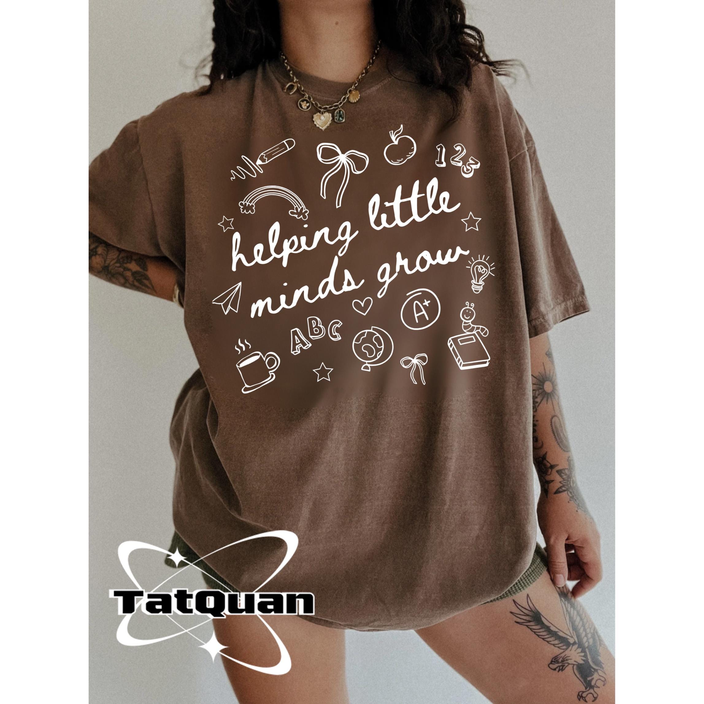 Helping Little Minds Grow Png, Coquette Teacher Name Png, Coquette Pencil Bow Png, Trendy Back to School Png, Teacher Appreciation Gift