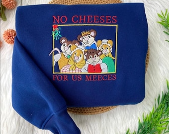 No Cheeses For Us Meeces Embroidered T-Shirt, The Muppet Christmas Carol Embroidery Crewneck Sweatshirt, Disneyland Merry Christmas Hoodie