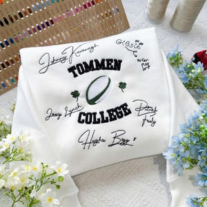 Vintage Boys of Tommen Embroidered T-Shirt, Tommen College University Style Sweater, Custom Bookworm Hoodie, Boys of Tommen Fan Gift