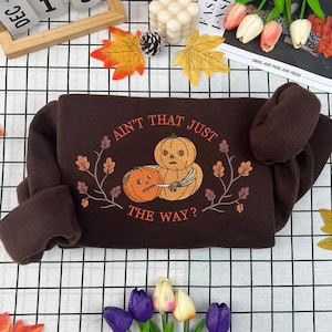 Pottsfield Harvest Festival Embroidered T-Shirt, Over The Garden Wall Embroidery Sweater, Halloween Hoodie, Ain't That Just The Way Shirt