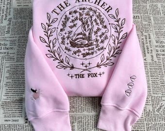 Once Upon A Broken Heart Embroidered T-Shirt, The Archer And The Fox Embroidery Sweater, OUABH Fans Hoodie, Bookish Gift