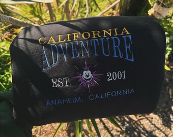 California Adventure Embroidered T-Shirt, California Adventure Theme Park Embroidery Sweater, Disneyland Trip Hoodie, Family Vacation Tee
