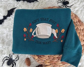 Pottsfield Harvest Festival Embroidered T-Shirt, Over The Garden Wall Embroidery Sweater, Halloween Hoodie, Ain't That Just The Way Shirt