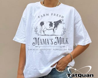 Funny Breastfeeding Png, Lactation Consultant Png, Milk Maker Png, New Mom Png, Farm Fresh Milk Png