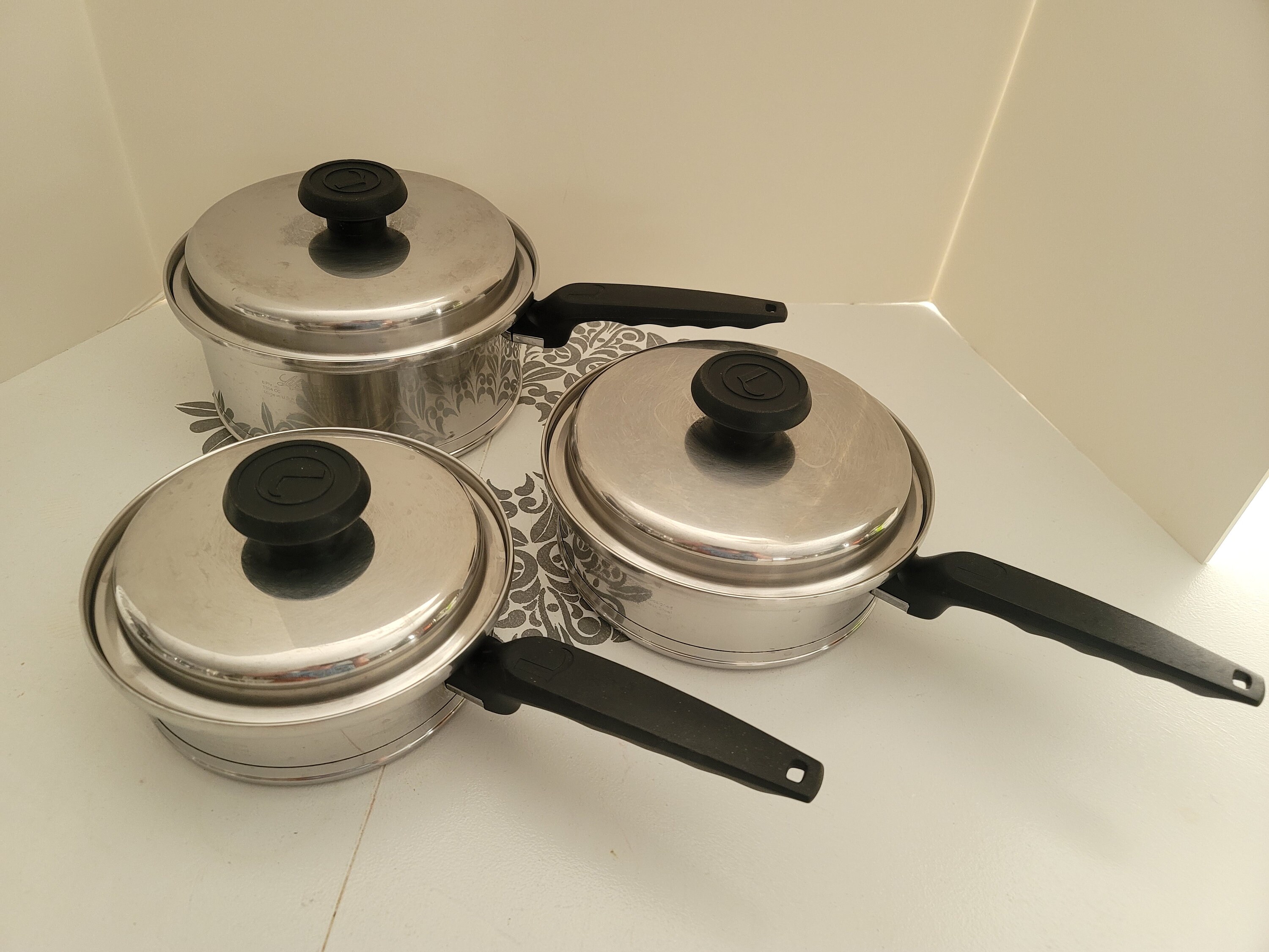 Lifetime Waterless cookware 6 quart stock pot stainless steel vintage  cooking L1
