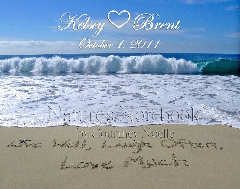 Unique Beach Wedding Gift Day Gift Personalized Beach Etsy