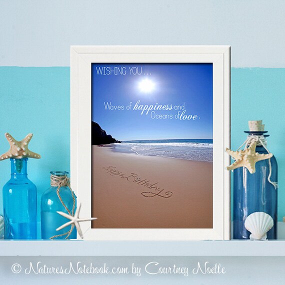 Joyeux Anniversaire Cadeau Plage Anniversaire Party Etsy Joyeux Anniversaire Cadeau Plage Anniversaire Party Etsy