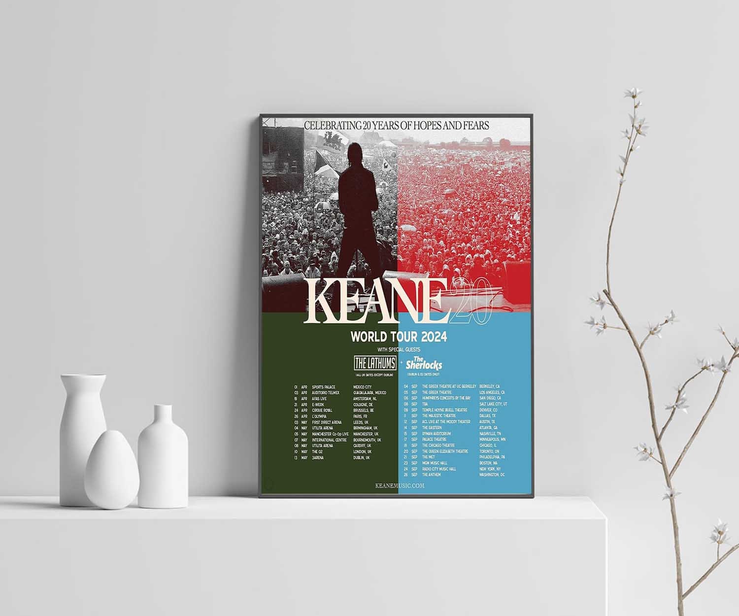 Keane 20 World Tour 2024 Celebrating 20 Years of Hopes and Etsy Australia