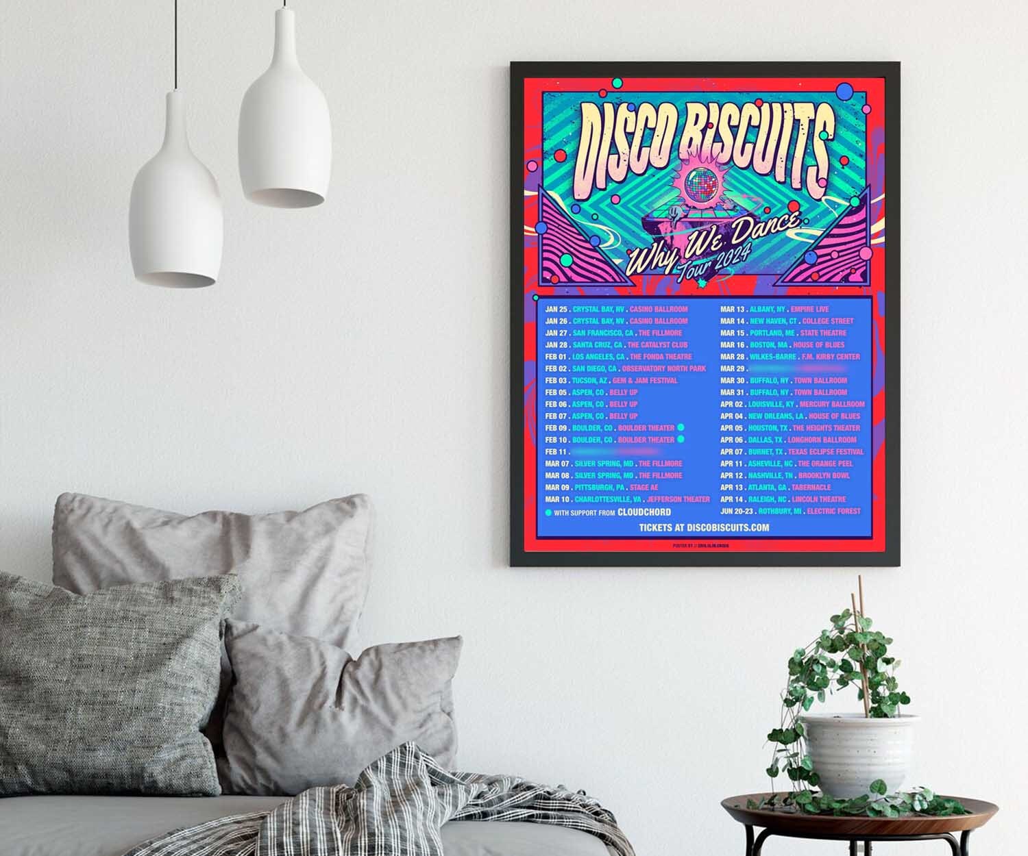 The Disco Biscuits Tour 2024 Poster, Music Poster sold by Malagasy