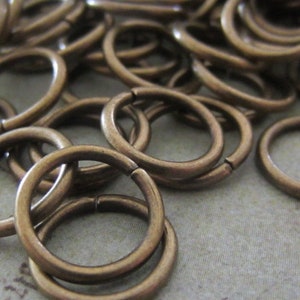 Jumprings - Antique Bronze - 50 Jumpring lot - 10mm (ABJR10mm) Jewelry Findings