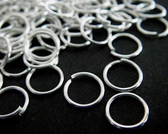 100 - Silver Finish - Jumprings - 7mm (S7mm)