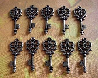 10 - Antique Bronze -Fancy Keys  (ABFK)