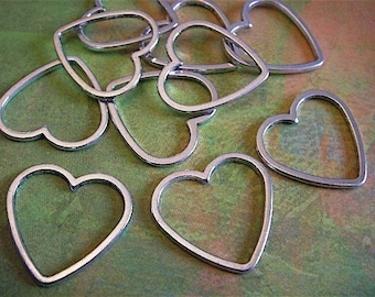 10 - Antique Silver - Heart Charm (ASHC)