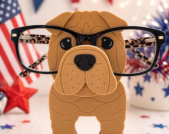 3D Printed Shar Pei Eyeglass Holder – Desk Organizer, Dog Lover Gift