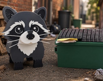 3D Printed Raccoon Glasses Holder: "Trash Panda" Desk Decor