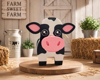 3D Printed Bull/Cow Eyeglasses Holder: Desk Organizer & Western Gift