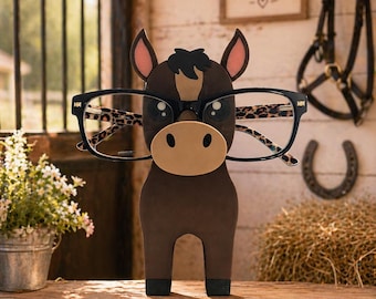 3D Printed Horse Glasses Holder | Horse Lover Gift | Desk Decor | Unique Eyeglass Stand | Handmade Equestrian Gift