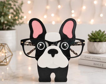 3D Printed Boston Terrier Eyeglass Holder – Desk Organizer, Dog Lover Gift