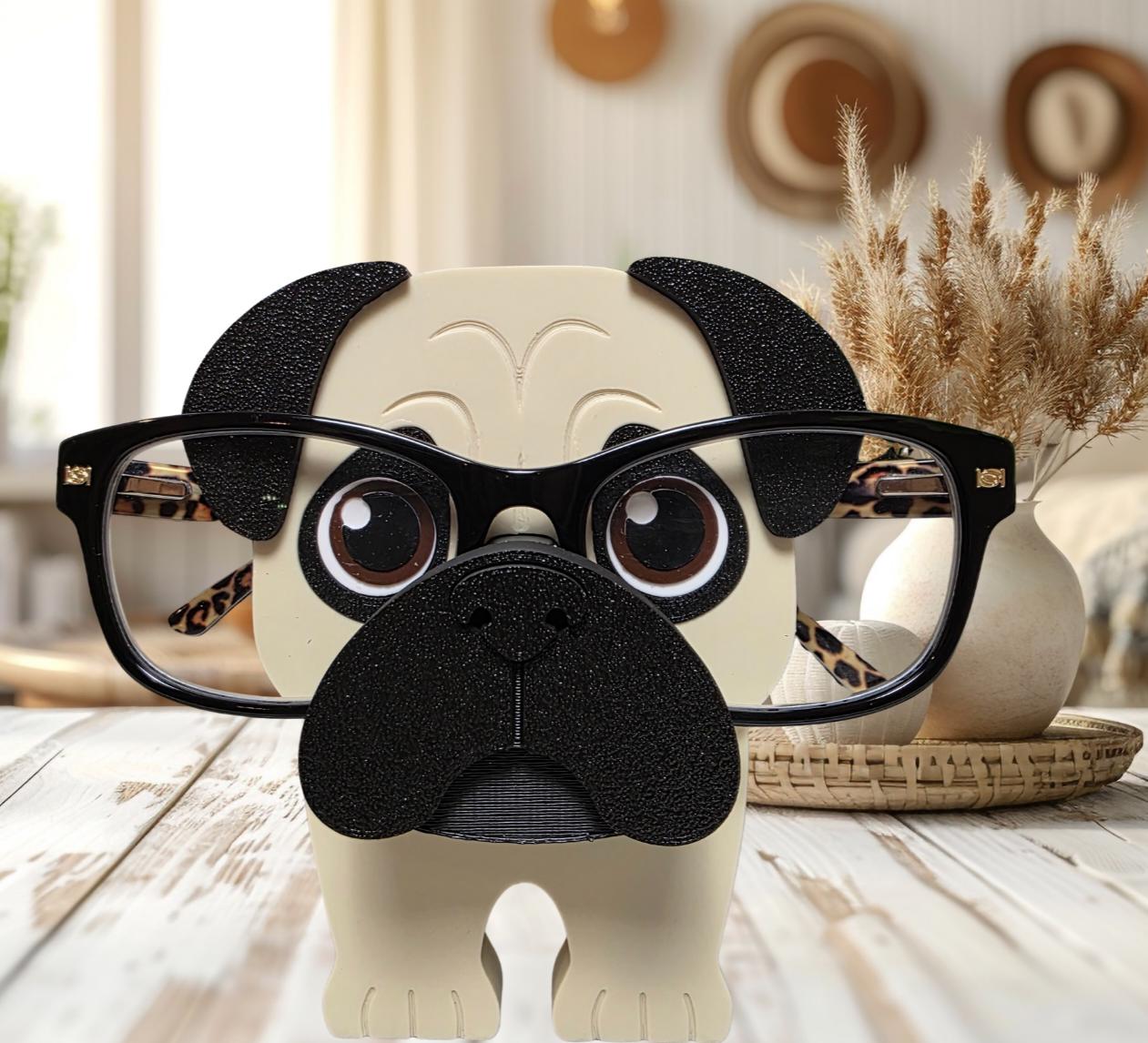 Visland Handmade Wooden Spectacle Holder Eyeglass Holder Dog Or Cat Display Stand For Living Room Home Office Desk Decor Accessories