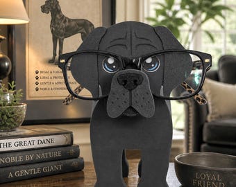 3D Printed Great Dane Eyeglass Stand – Handmade Dog Lover Gift