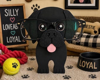 3D Printed Labrador Glasses Holder – Handmade Dog Lover Gift