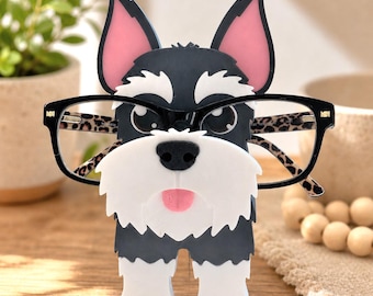 3D Printed Schnauzer Version 2 Eyeglass Holder: Desk Organizer, Dog Lover Gift