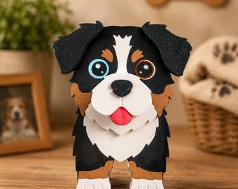 3D Printed Australian Shepherd Eyeglass Holder: Desk Organizer with Storage