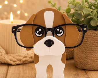 3D Printed Beagle Glasses Holder: Desk Organizer for Dog Lovers