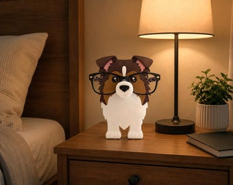 3D Printed Sheltie (Shetland Sheepdog) Dog Glasses Holder: Desk Organizer Gift