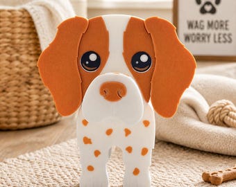 3D Printed Brittany Spaniel Glasses Holder | Dog Lover Gift