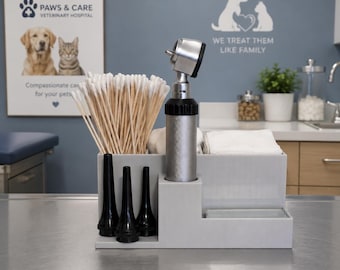 3D-geprinte veterinaire otoscoophouder | Opberger voor examentools