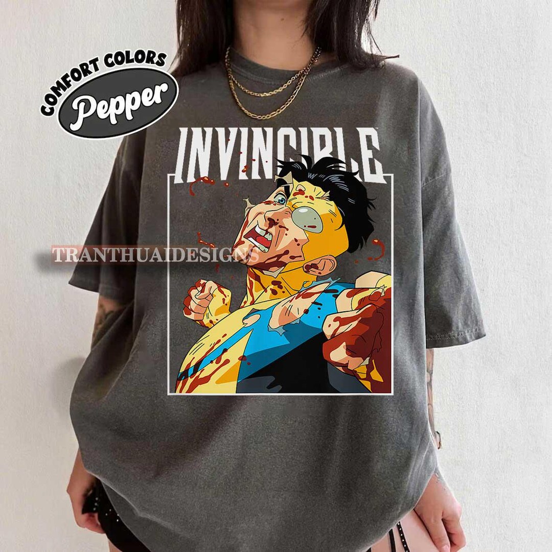 Limited Comfort Colors Invincible Mark Superhero T-shirt, Comic Book ...