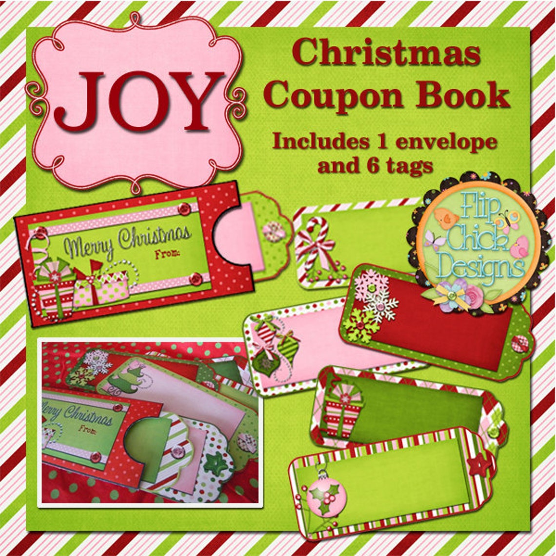 Joy printable Christmas Coupon Book Etsy