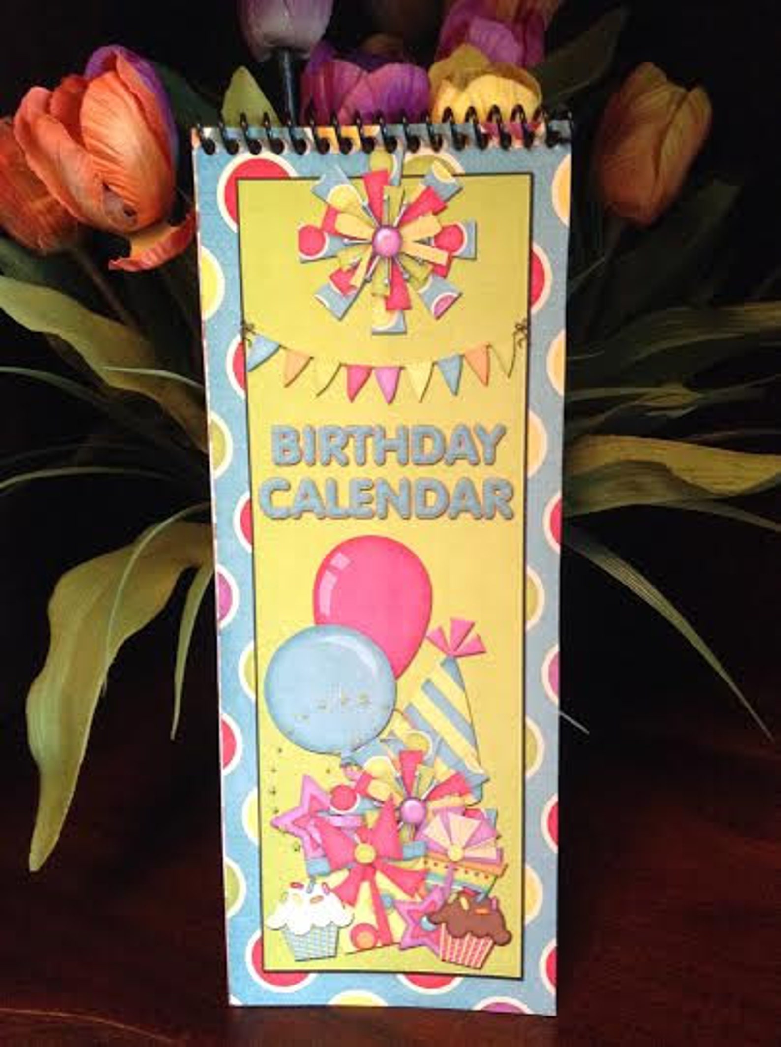 Printable Birthday Calendar Etsy