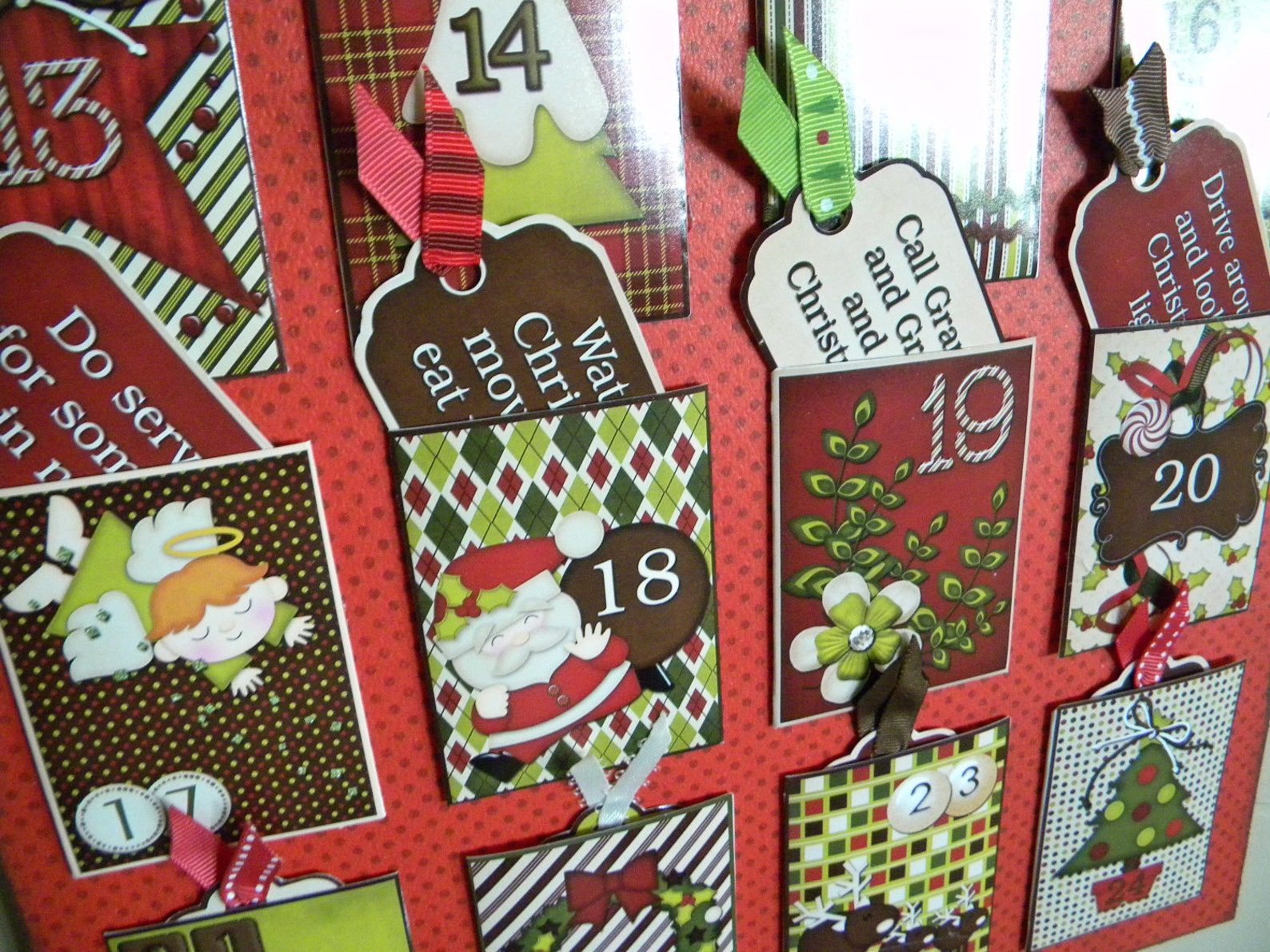 Christmas Pocket Advent Calendar Printables Etsy