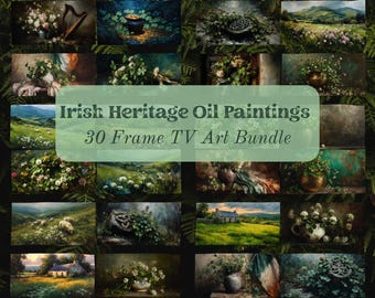 Irish Heritage Oil Paintings Frame TV Art Bundle, 30 Irish Countryside Digital Artworks, Celtic Wall Art Collection, 4K Samsung Frame TV Art