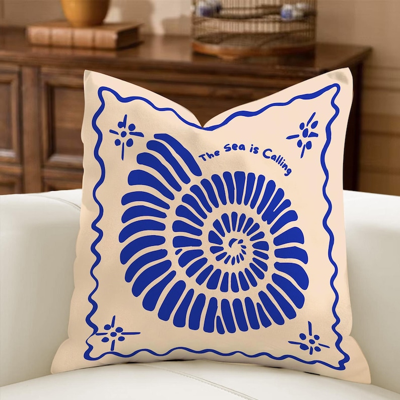 Eclectic Coastal Pillow Covers, Mediterranean Decor, French Country Aesthetic, Maximalist Throw Pillow, Lobster Fish Martini Olive bild 6