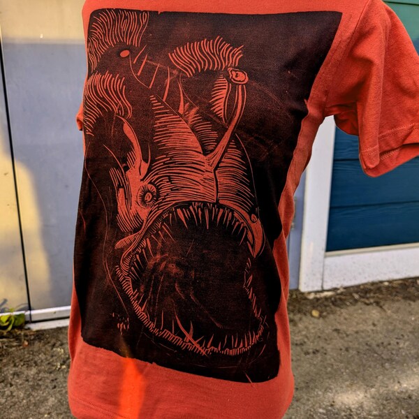 Anglerfish shirt sea monster creature