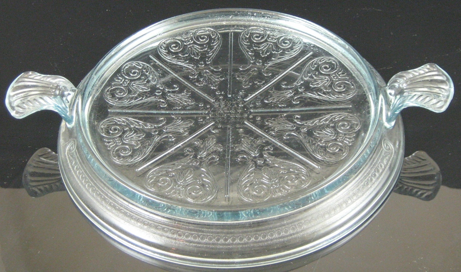 Vintage Fire King Oven Glass Sapphire Blue Hot Plate Etsy