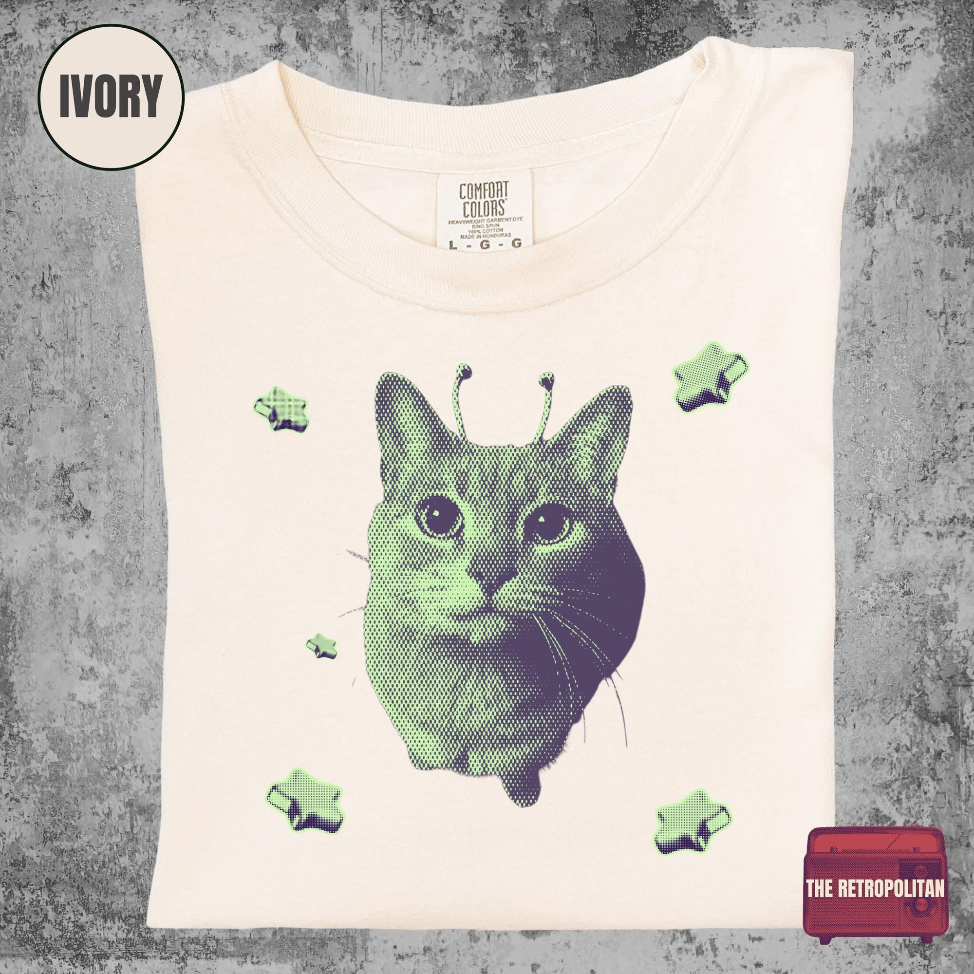 Glerp Glorp Cat Meme Shirt, Alien Cat, Brainrot Meme, Kitten Shirt ...