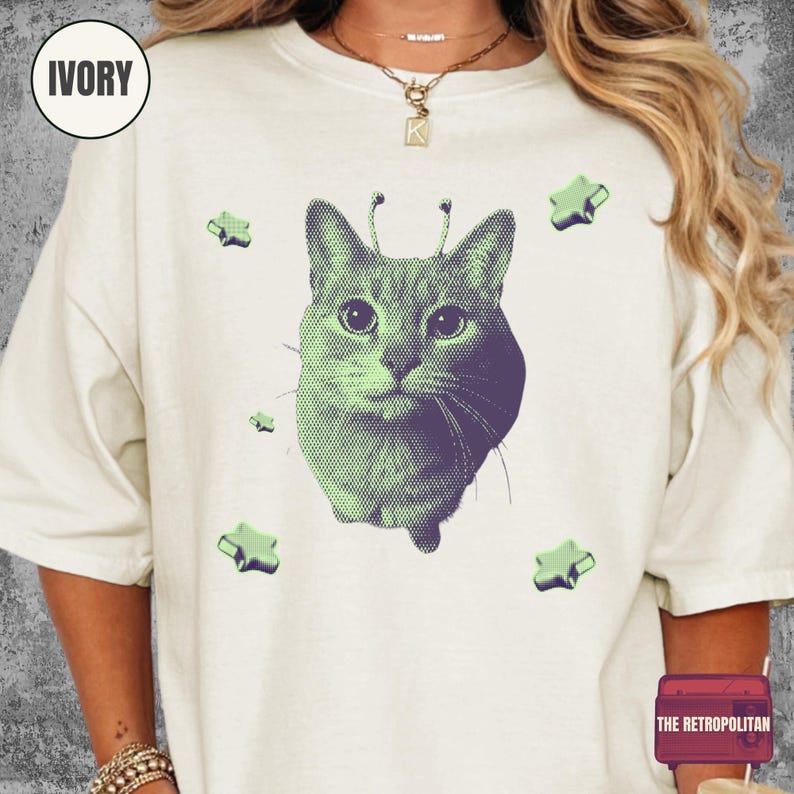 Glerp Glorp Cat Meme Shirt, Alien Cat, Brainrot Meme, Kitten Shirt ...