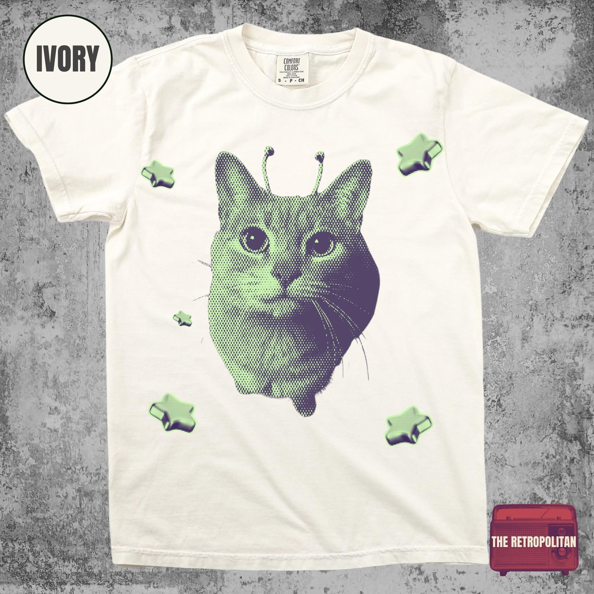 Glerp Glorp Cat Meme Shirt, Alien Cat, Brainrot Meme, Kitten Shirt ...